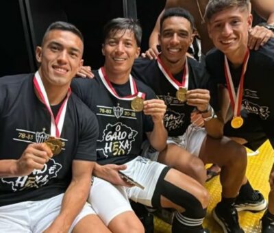Alan Franco es campeón del Mineirao con Atlético Mineiro.
