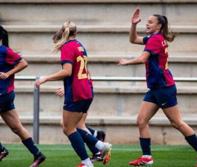 Barcelona ‘C’ Femenil le propinó una paliza a Cerdanyola en España, al golearlo por 30-0, por la fecha 23
