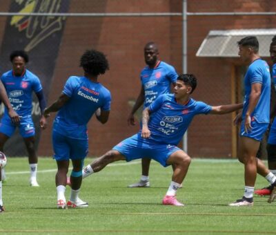 Ecuador entrena en la Casa de la Selección para enfrentar los partidos por Eliminatorias.