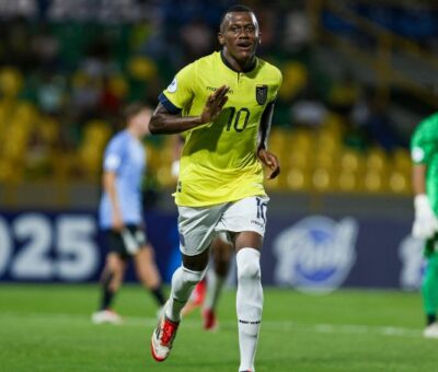 Ecuador goleó 4x0 a Uruguay por la fecha 2 del Grupo B del Sudamericano Sub-17, que se juega en Colombia.