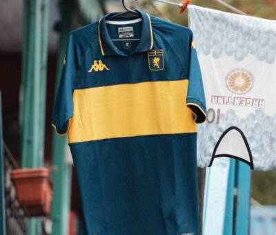 El Genoa del fútbol italiano, sacará una camiseta alternativa en homenaje a los 120 años Boca Juniors.