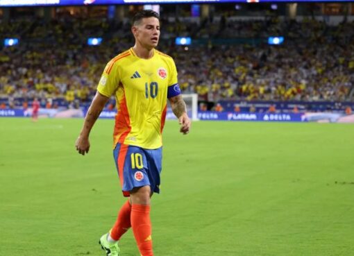 James Rodríguez apuntó contra el arbitraje en la final de la Copa América 2024