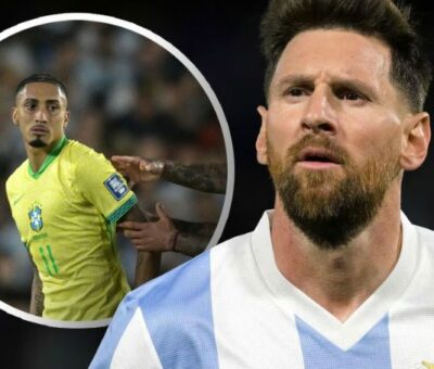 Lionel Messi le contestó al atacante de la 'Verdeamaerla' Raphinha, por sus polémicas declaraciones previas al partido.