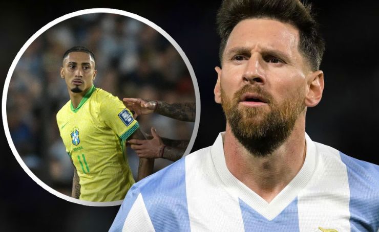 Lionel Messi le contestó al atacante de la 'Verdeamaerla' Raphinha, por sus polémicas declaraciones previas al partido.