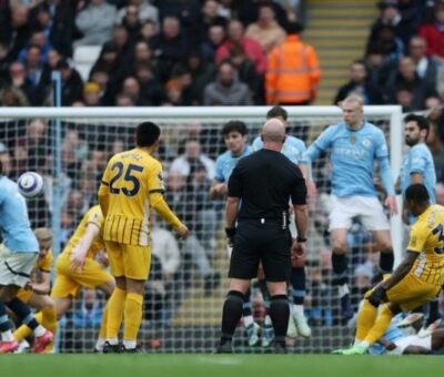 Pervis Estupiñán marcó un golazo en el empate del Brighton por Premier League.