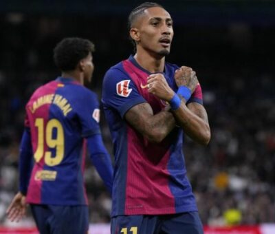 Raphinha se convirtió en el máximo goleador brasileño en una edición de la UEFA Champions League.
