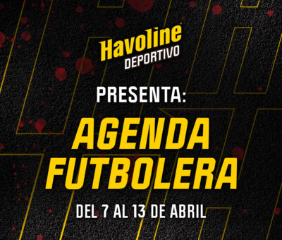AGENDA FUTBOLERA de Havoline Deportivo del 7 al 13 de abril: - Se viene la segunda fecha de la fase de grupos de Libertadores y Sudamericana.