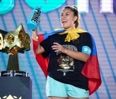 Antonela Romoleroux ha captado la atención mundial tras anotar un gol extraordinario en la Queens League Oysho.