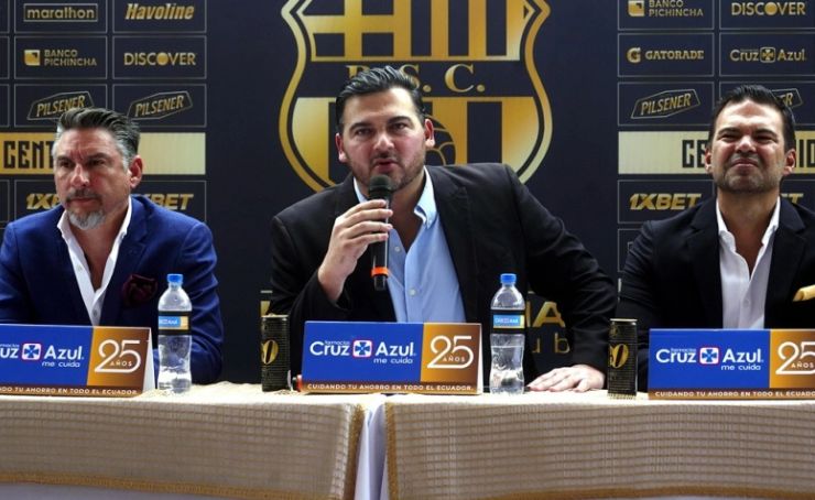 Barcelona SC reveló varios detalles y sorpresas para la celebración por los 100 años, en una rueda de prensa realizada en el Malecón 2000.