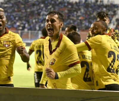 Barcelona SC celebrará su centenario, al vencer a Macará en el estadio Bellavista de la ciudad de Ambato, por la fecha 10 de la LigaPro
