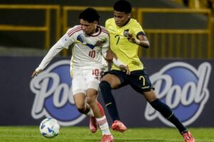 Ecuador no pudo y cayó por la mínima diferencia ante Venezuela, por la fecha 3 del Sudamericano Sub-17, que se juega en Colombia.