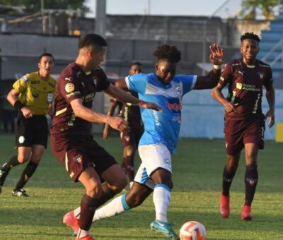 Liga de Quito no pudo en su visita al Jocay de Manta, al empatar 1x1 ante el local, por la fecha 10 de la LigaPro Ecuabet 2025.