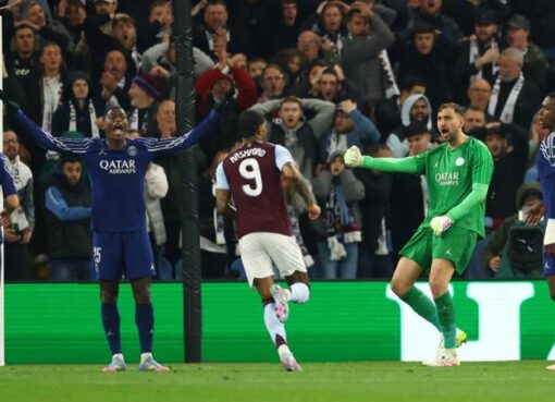 PSG del ecuatoriano Willian Pacho, se clasificó a la semifinales de la UEFA Champions League, al derrotar 3x2 al Aston Villa.