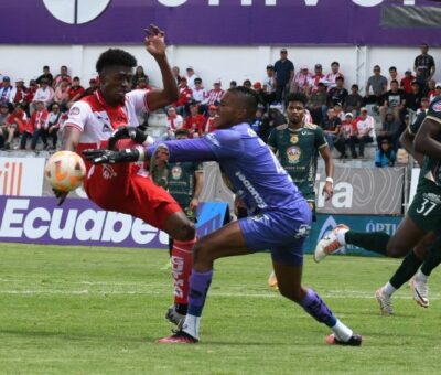 Técnico Universitario y Mushuc Runa empataron 1x1 en el estadio Bellavista de Ambato, por la fecha 7 de la LigaPro