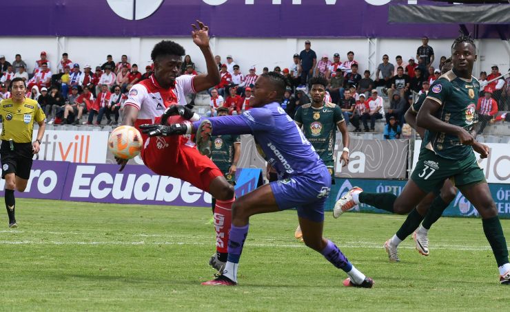 Técnico Universitario y Mushuc Runa empataron 1x1 en el estadio Bellavista de Ambato, por la fecha 7 de la LigaPro