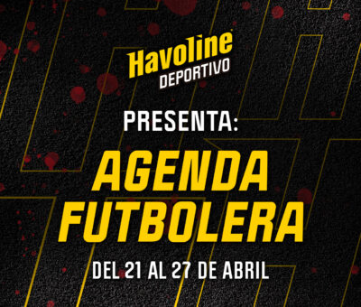 AGENDA FUTBOLERA de Havoline Deportivo del 21 al 27 de abril:- Se reanuda la Conmebol Libertadores y Conmebol Sudamericana.
