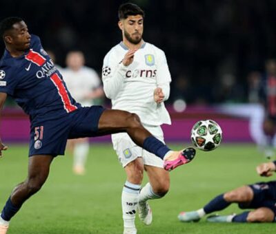 PSG, con Willian Pacho como titular los 90 minutos, venció por 3-1 al Aston Villa en la UEFA Champions League.