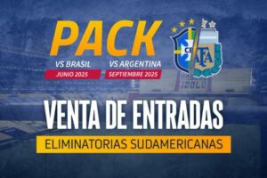 FEF anuncia la venta de paquetes de entradas para los partidos ante Brasil y Argentina, por las Eliminatorias Sudamericanas, rumbo al Mundial