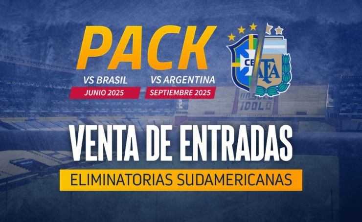 FEF anuncia la venta de paquetes de entradas para los partidos ante Brasil y Argentina, por las Eliminatorias Sudamericanas, rumbo al Mundial