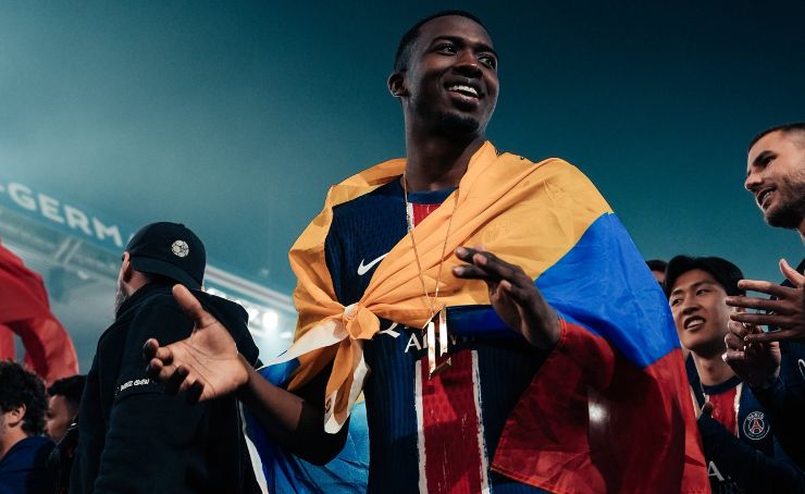 PSG del ecuatoriano Willian Pacho, goleó a Reims por 3-0 en el Stade de France y se consagro campeón de la Copa de Francia.