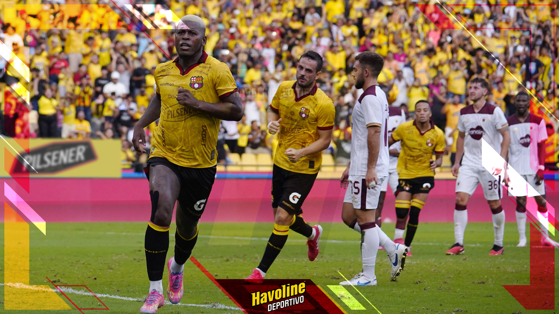Gabriel 'loco' Cortez anotó un doblete para la victoria de Barcelona sobre Vinotinto en el estadio Monumental