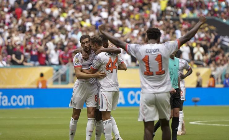 Bayern Múnich no tuvo problemas para vencer al Flamengo de Gonzalo Plata que fue titular en el Hard Rock Stadium