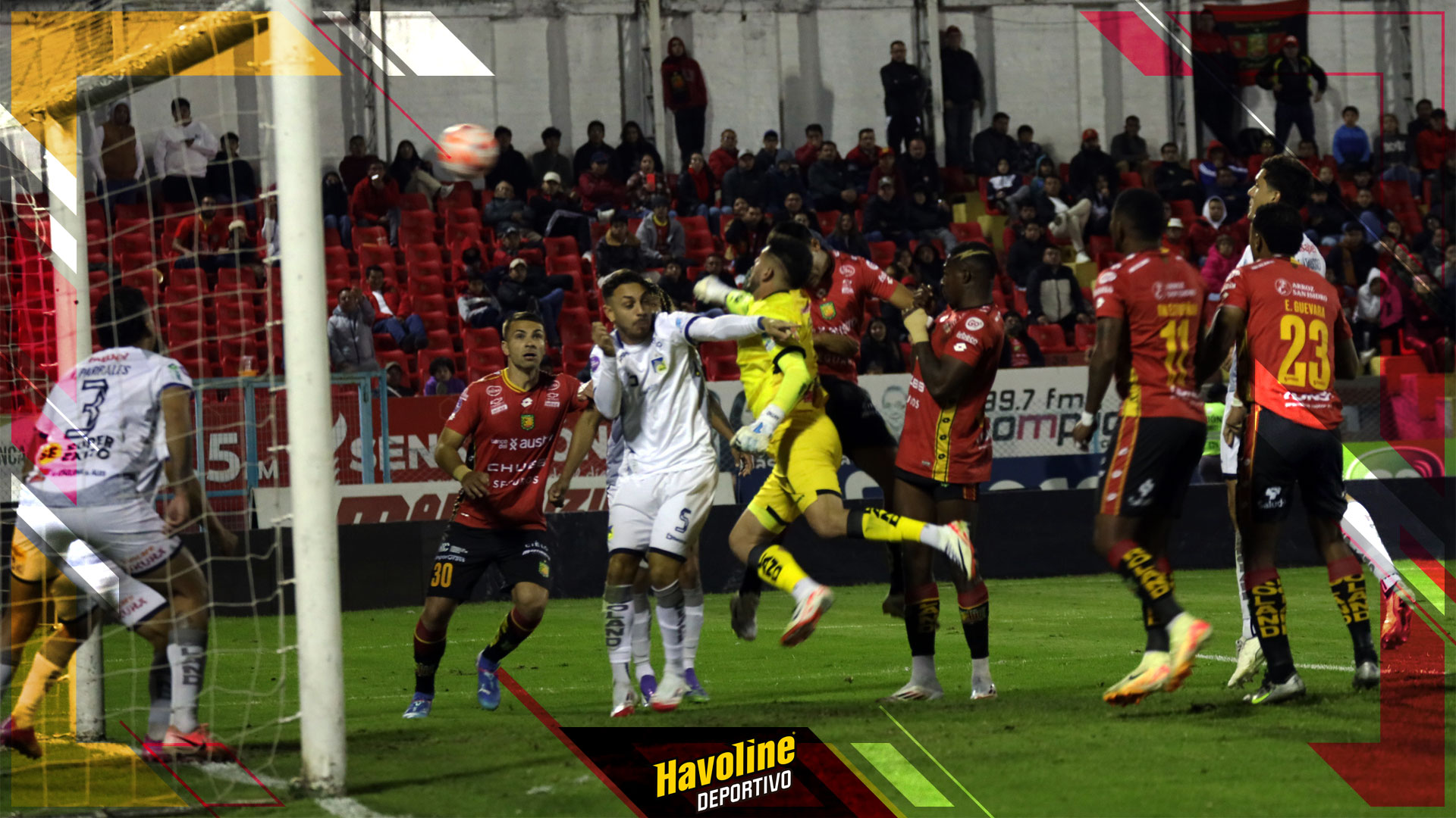 Nicolás Leguizamón anotó de cabeza el tanto del Deportivo Cuenca ante Delfín