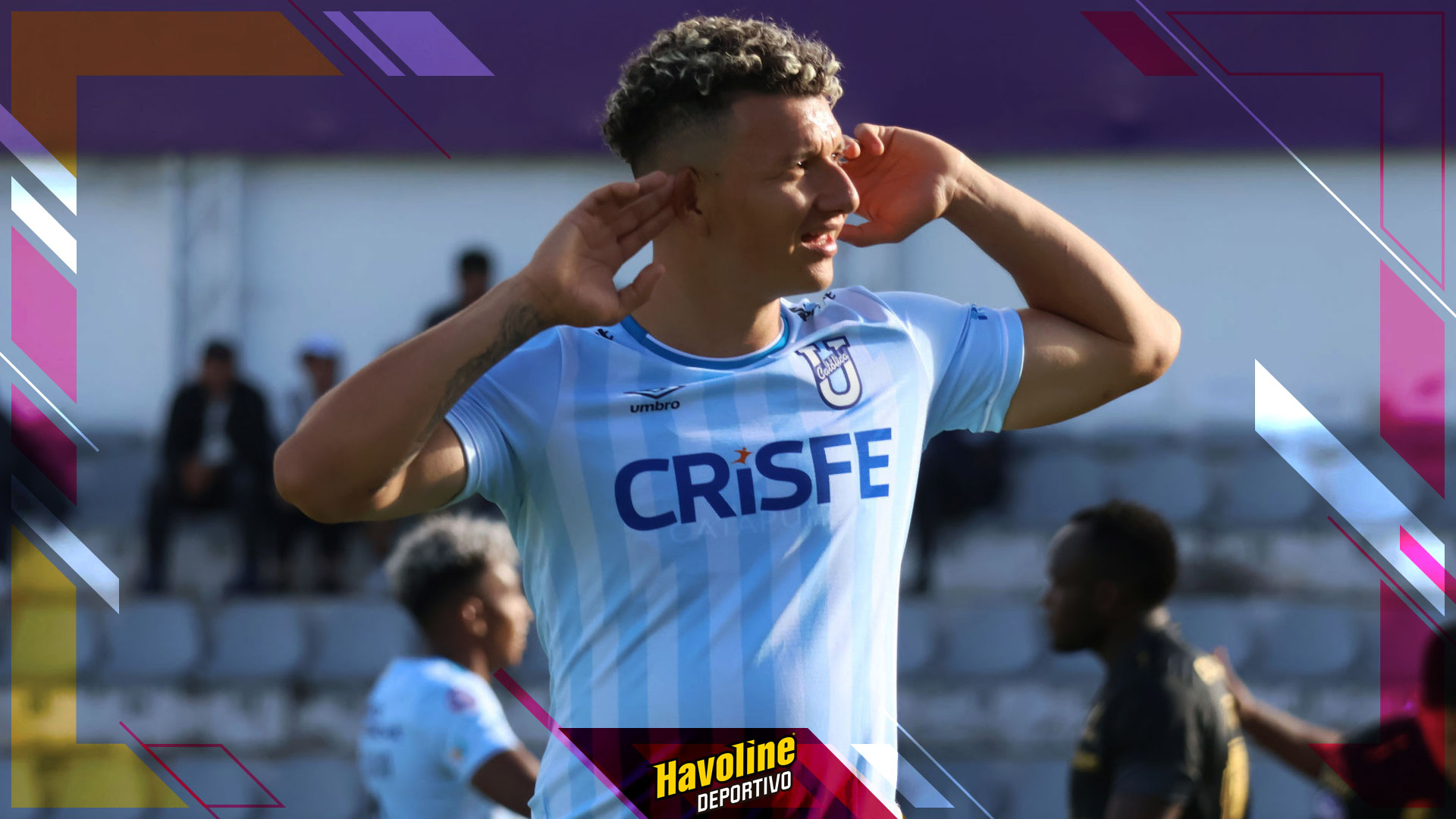 Byron Palacios marcó un hat trick en el triunfo de Universidad Católica ante Macará en el Bellavista de Ambato
