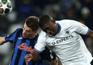 Brujas con Joel Ordóñez cayó ante Atalanta en la UEFA Champions League