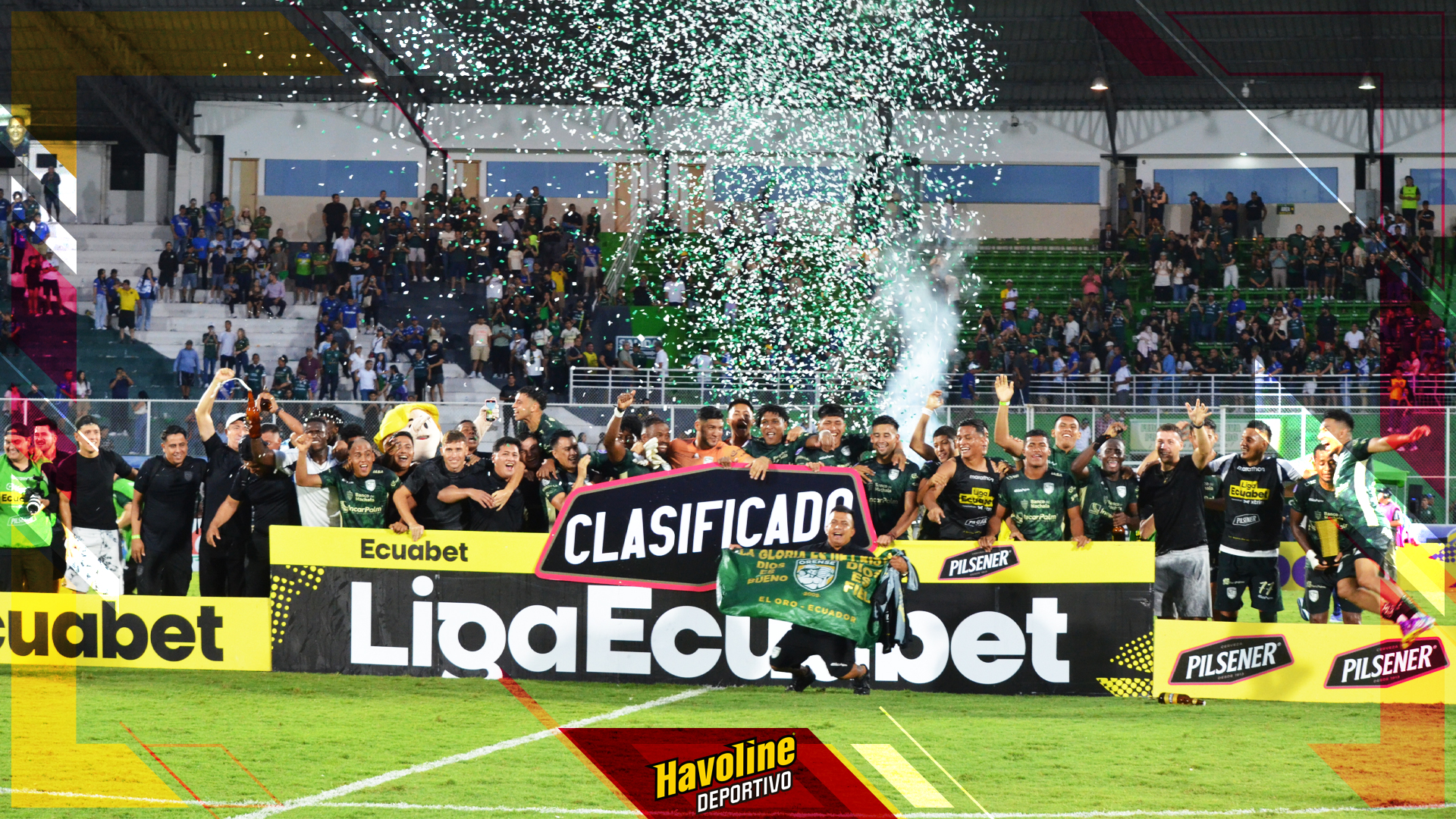 Orense celebrando su clasificación al primer hexagonal
