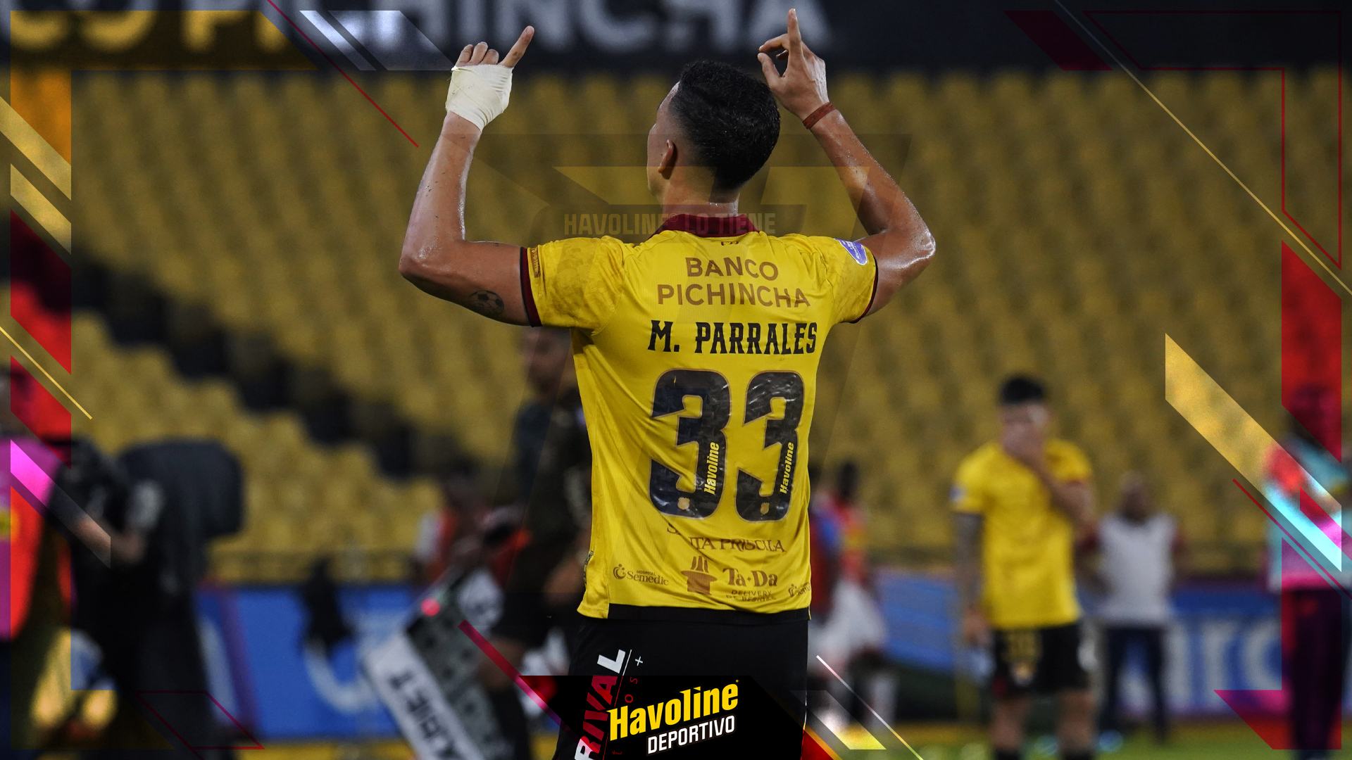 Miguel Parrales celebraba su gol que fue anulado por offside