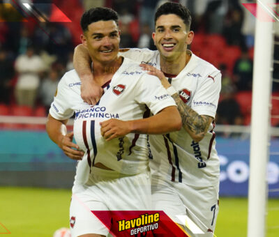 Alexander Alvarado volvió a marcar con Liga y lo hizo en el triunfo 3-1 ante Libertad, el partido más largo del año.