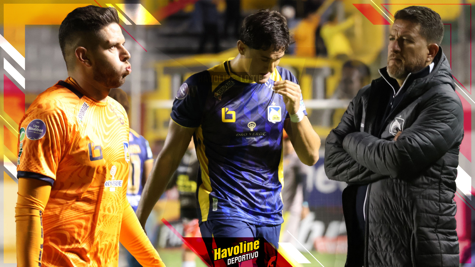 La desilusión de los jugadores y técnico de Delfín tras la estrepitosa goleada sufrida ante Aucas en Chillogallo.